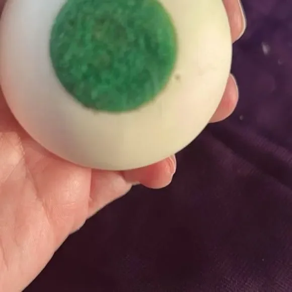 Ceramic Decorative Egg Blue Floral Design - Picture 3 of 3